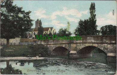 Devon Postcard - Otterton Church and Bridge  SW13258