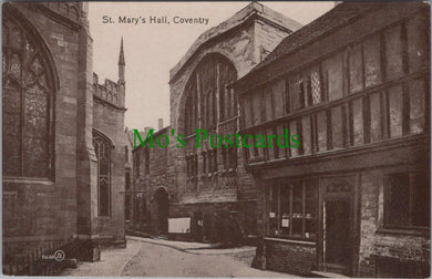 Warwickshire Postcard - Coventry, St Mary's Hall   SW13261