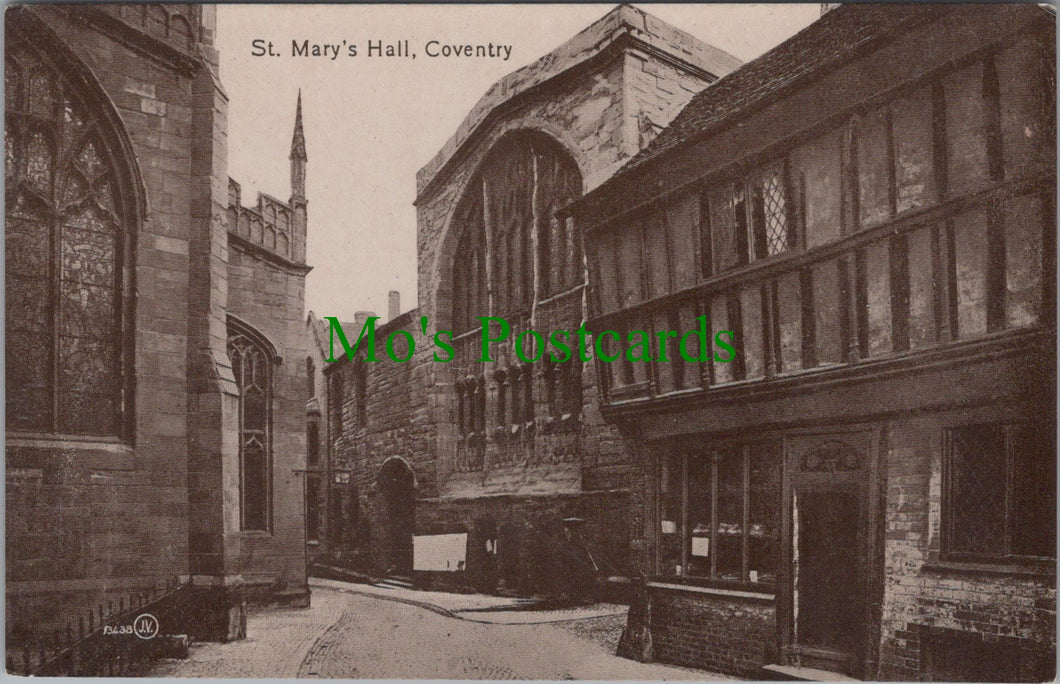 Warwickshire Postcard - Coventry, St Mary's Hall   SW13261