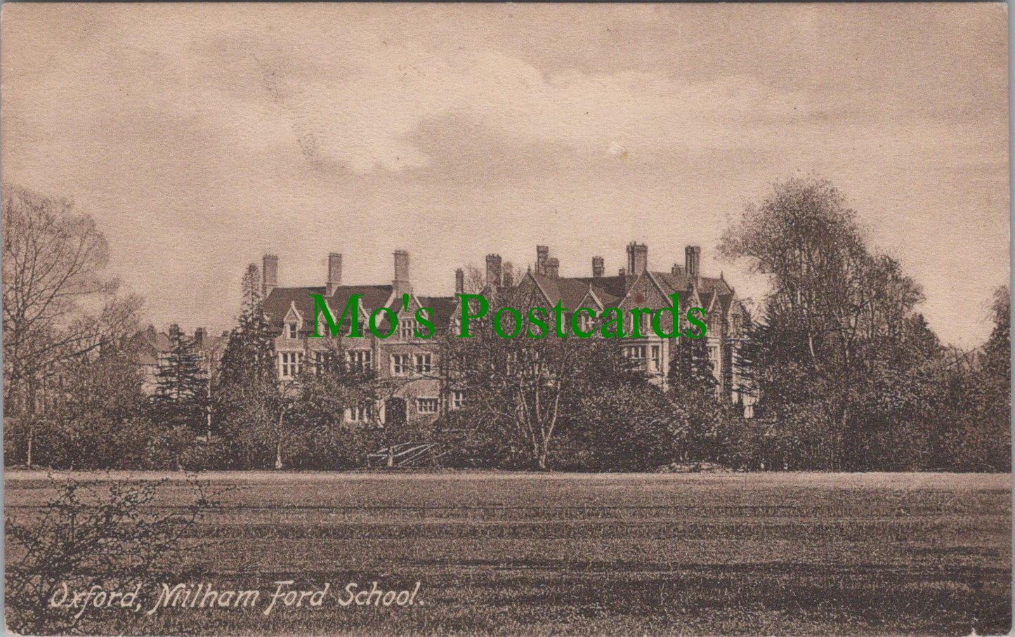 Oxfordshire Postcard - Oxford, Milham Ford School  SW13269