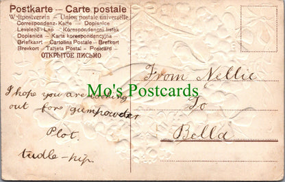 Embossed Greetings Postcard - Nellie To Bella Handshake  SW13279