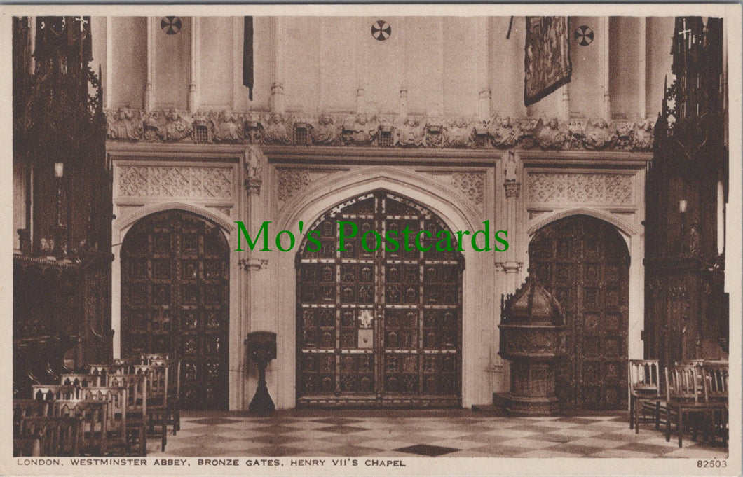London Postcard - Westminster Abbey, Henry VII's Chapel SW10964