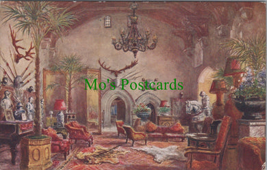 Warwickshire Postcard - Warwick Castle, The Great Hall  SW10967