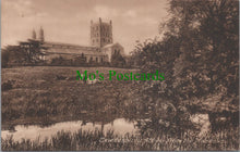 Load image into Gallery viewer, Gloucestershire Postcard - Tewkesbury Abbey From The Meadows  SW10973
