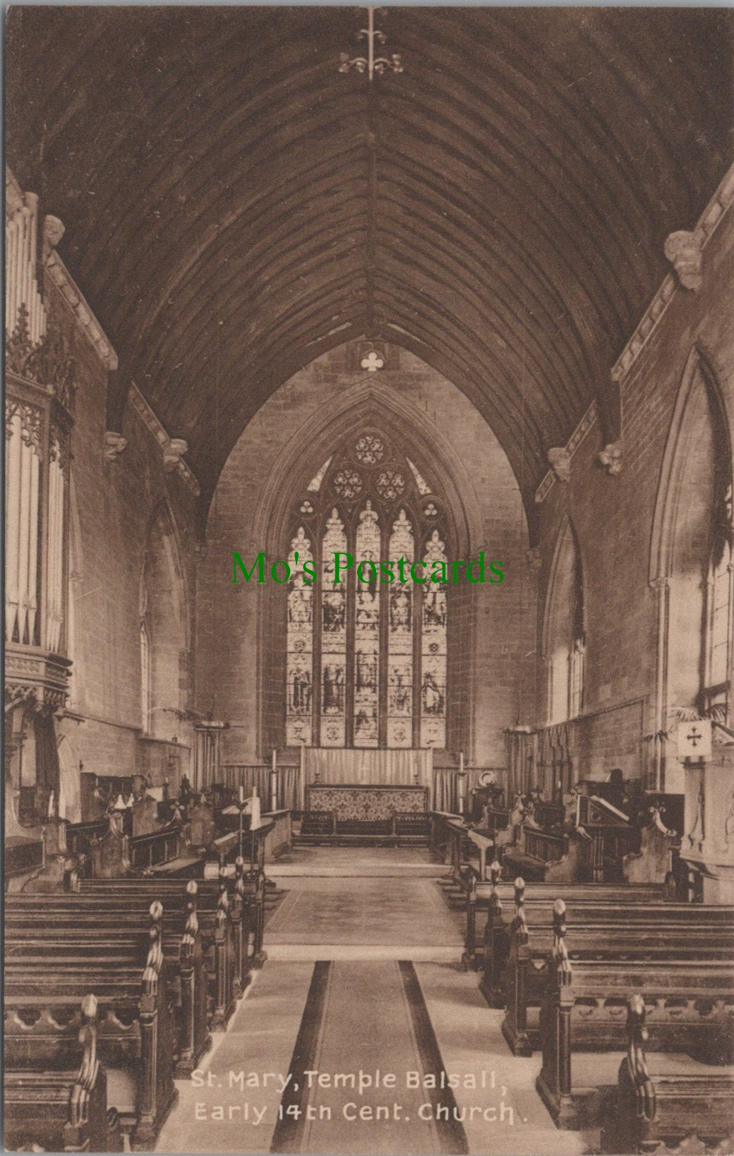 Warwickshire Postcard - St Mary's Church, Temple Balsall  SW10976