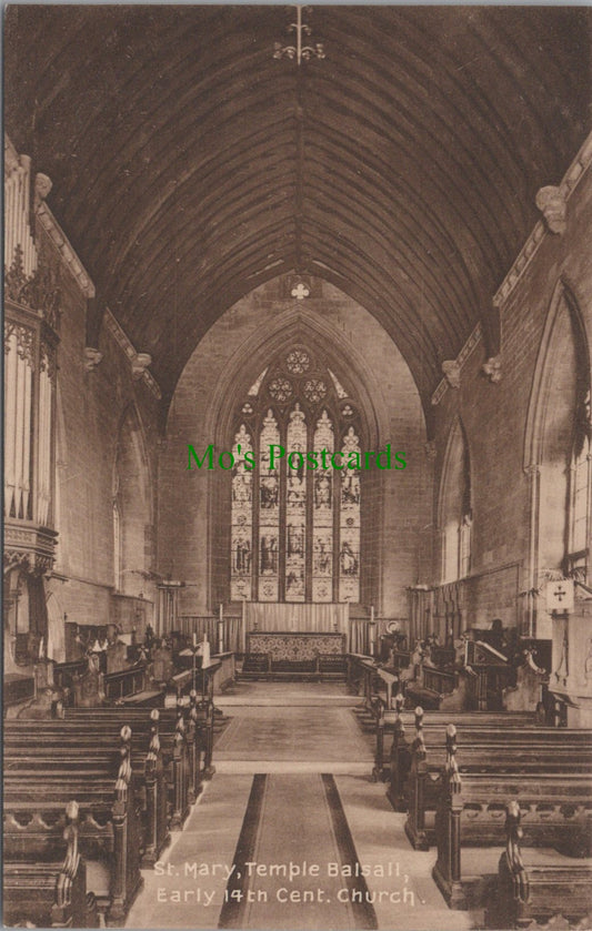 Warwickshire Postcard - St Mary's Church, Temple Balsall  SW10976