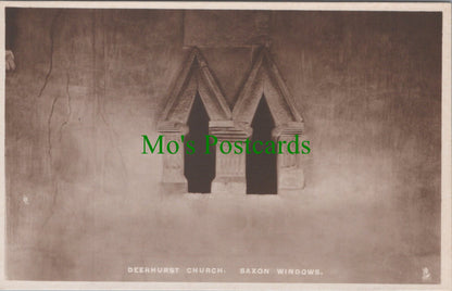 Gloucestershire Postcard - Deerhurst Church, Saxon Windows  SW10977