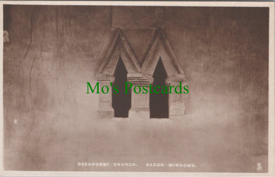 Gloucestershire Postcard - Deerhurst Church, Saxon Windows  SW10977