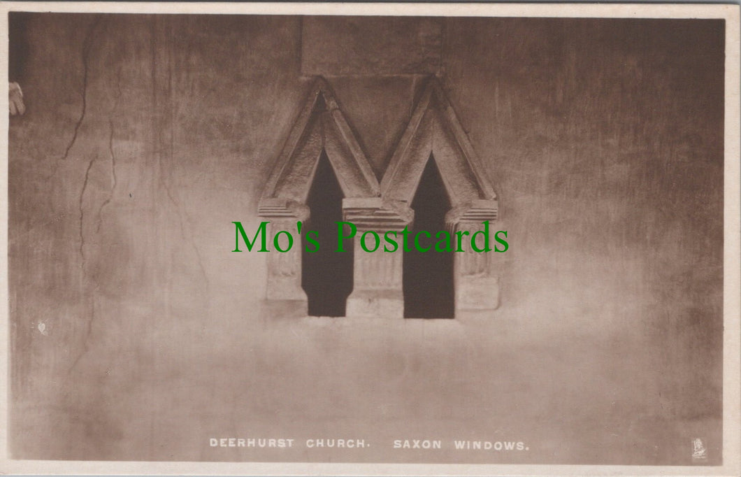 Gloucestershire Postcard - Deerhurst Church, Saxon Windows  SW10977