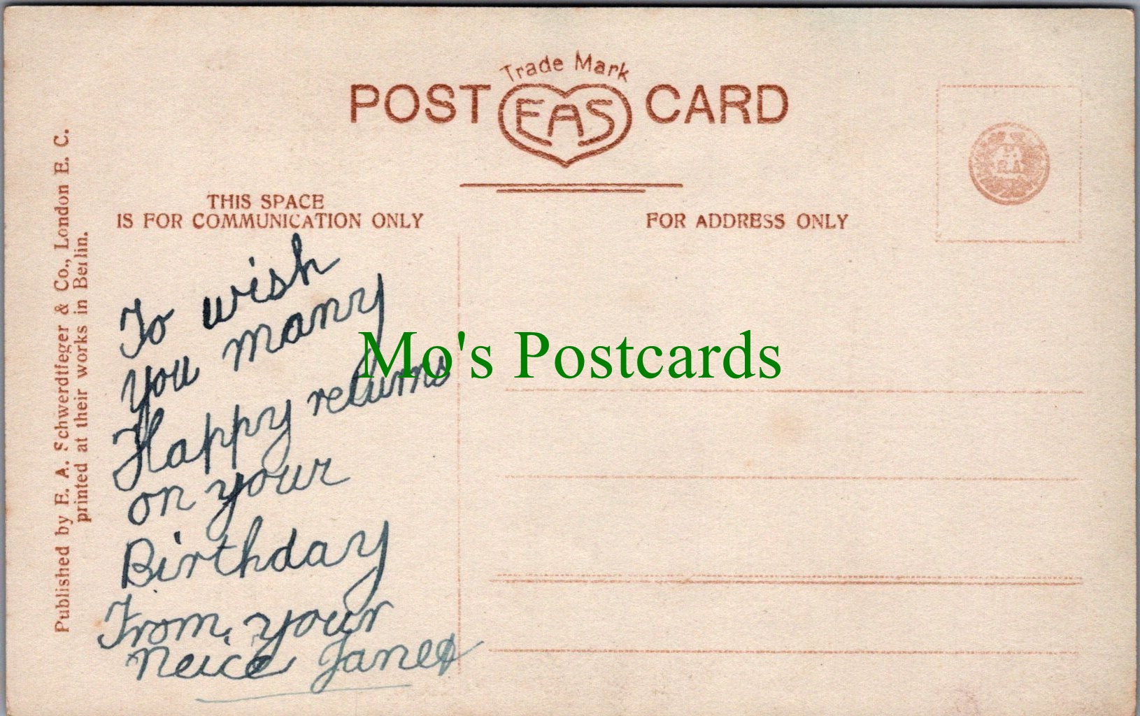 Greetings Postcard - May Birthday Bring You Joy  SW10992