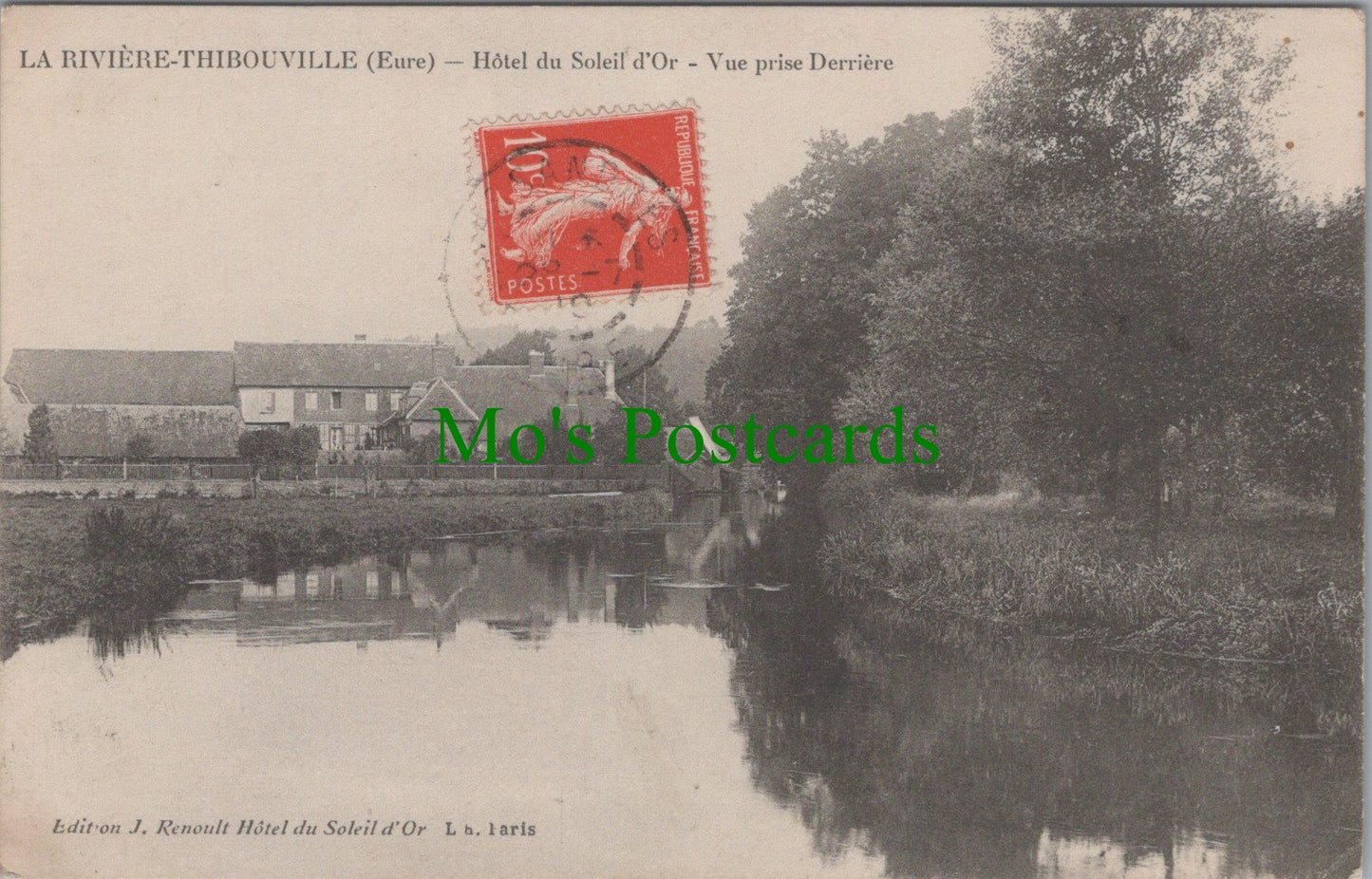 France Postcard - La Riviere Thibouville (Eure), Hotel Du Soleil d'Or  SW11007