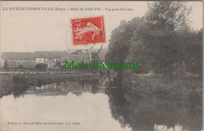 France Postcard - La Riviere Thibouville (Eure), Hotel Du Soleil d'Or  SW11007