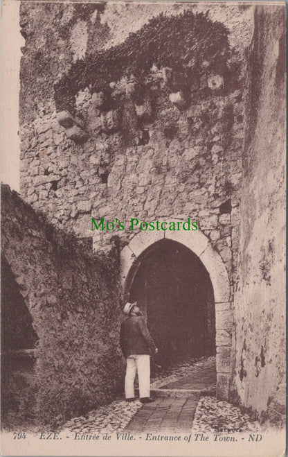France Postcard - Eze, Entrance of The Town  SW11011