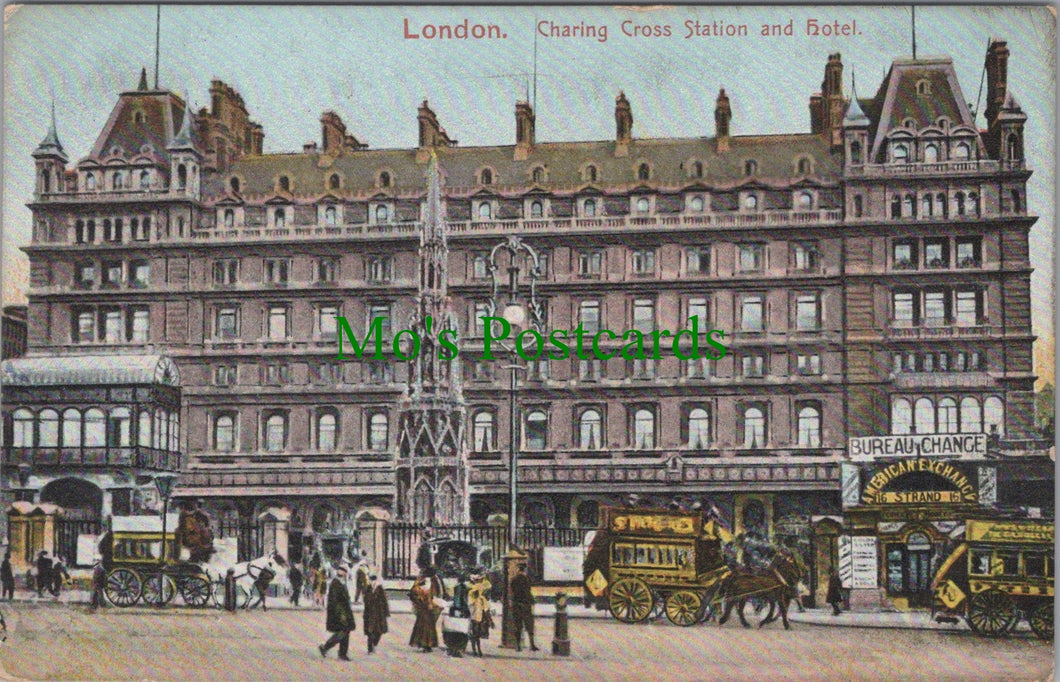 London Postcard - Charing Cross Station and Hotel   SW11013
