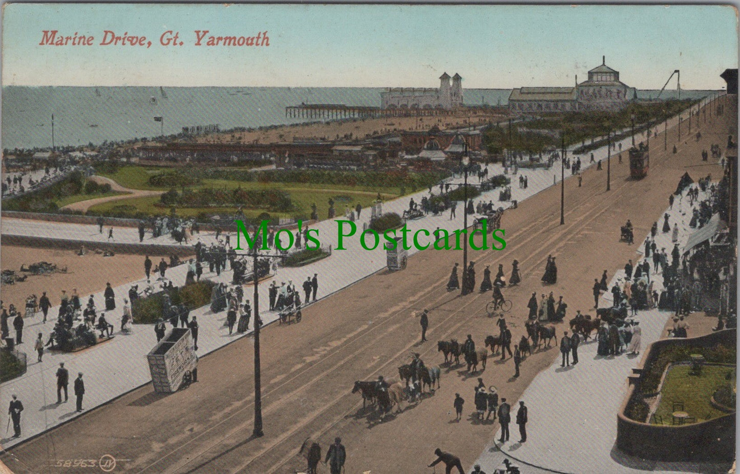 Norfolk Postcard - Great Yarmouth, Marine Drive  SW11014