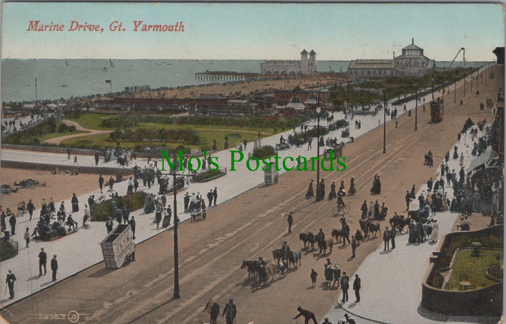 Norfolk Postcard - Great Yarmouth, Marine Drive  SW11014