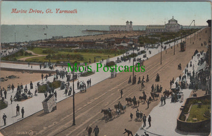 Norfolk Postcard - Great Yarmouth, Marine Drive  SW11014