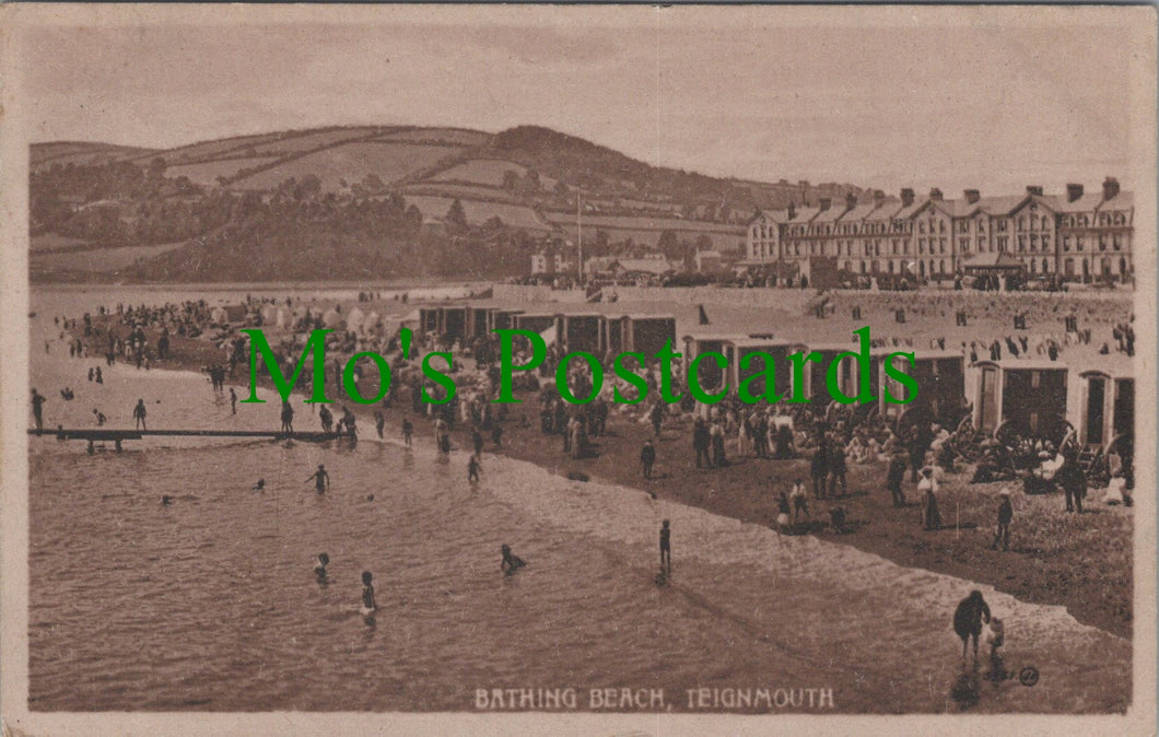 Devon Postcard - Teignmouth Bathing Beach  SW11048