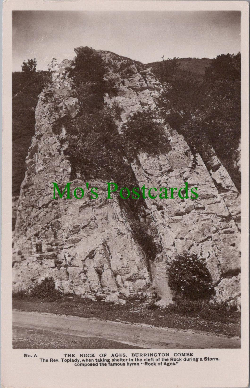 Somerset Postcard - Burrington Combe, The Rock of Ages SW11050