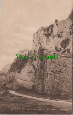 Somerset Postcard - Cheddar, A View in The Pass, High Rock  SW11079