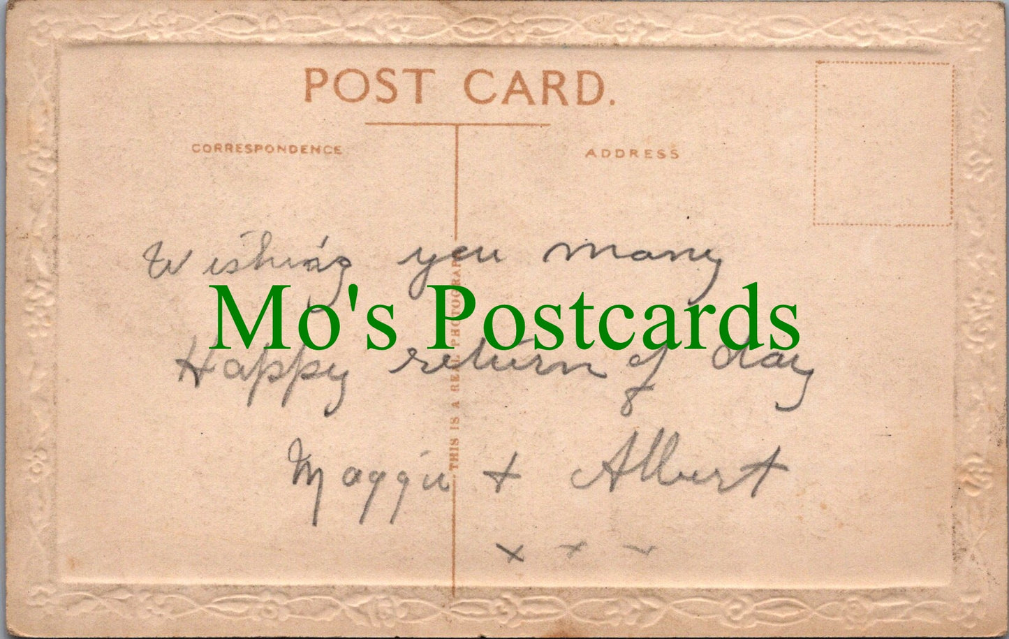 Greetings Postcard - My Dear Brother To Wish You Many Happy Returns  SW11084