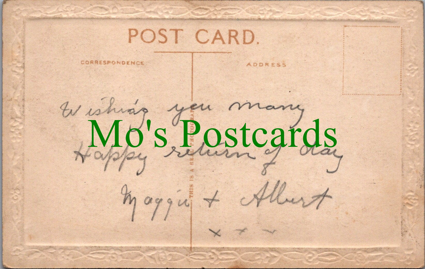 Greetings Postcard - My Dear Brother To Wish You Many Happy Returns  SW11084
