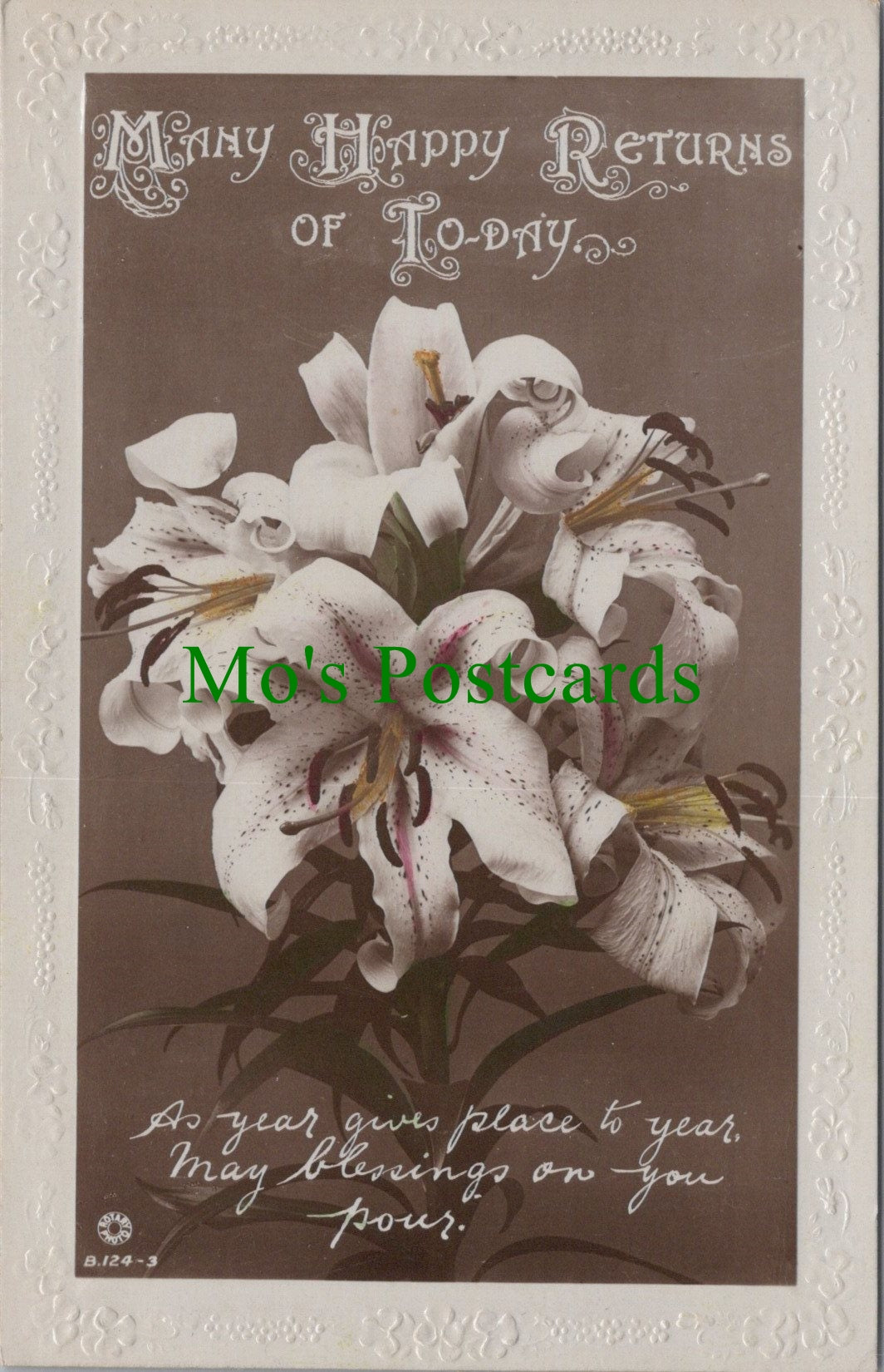 Greetings Postcard - Many Happy Returns of To-Day   SW11086