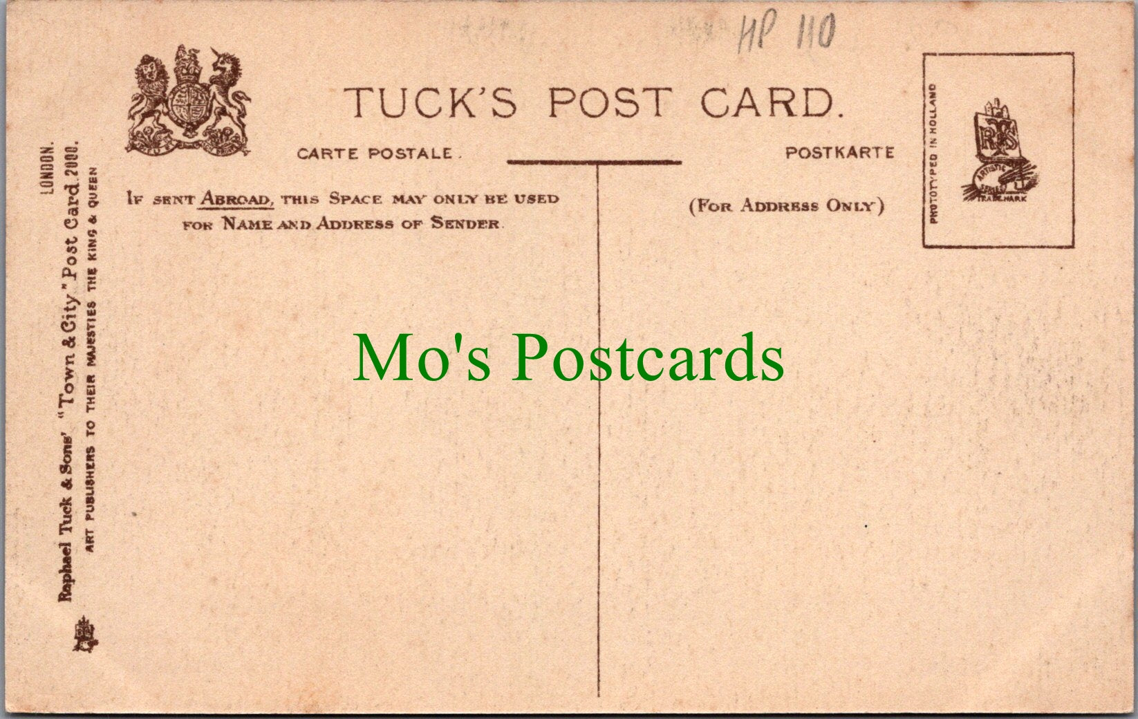 London Postcard - The Horse Guards  HP110