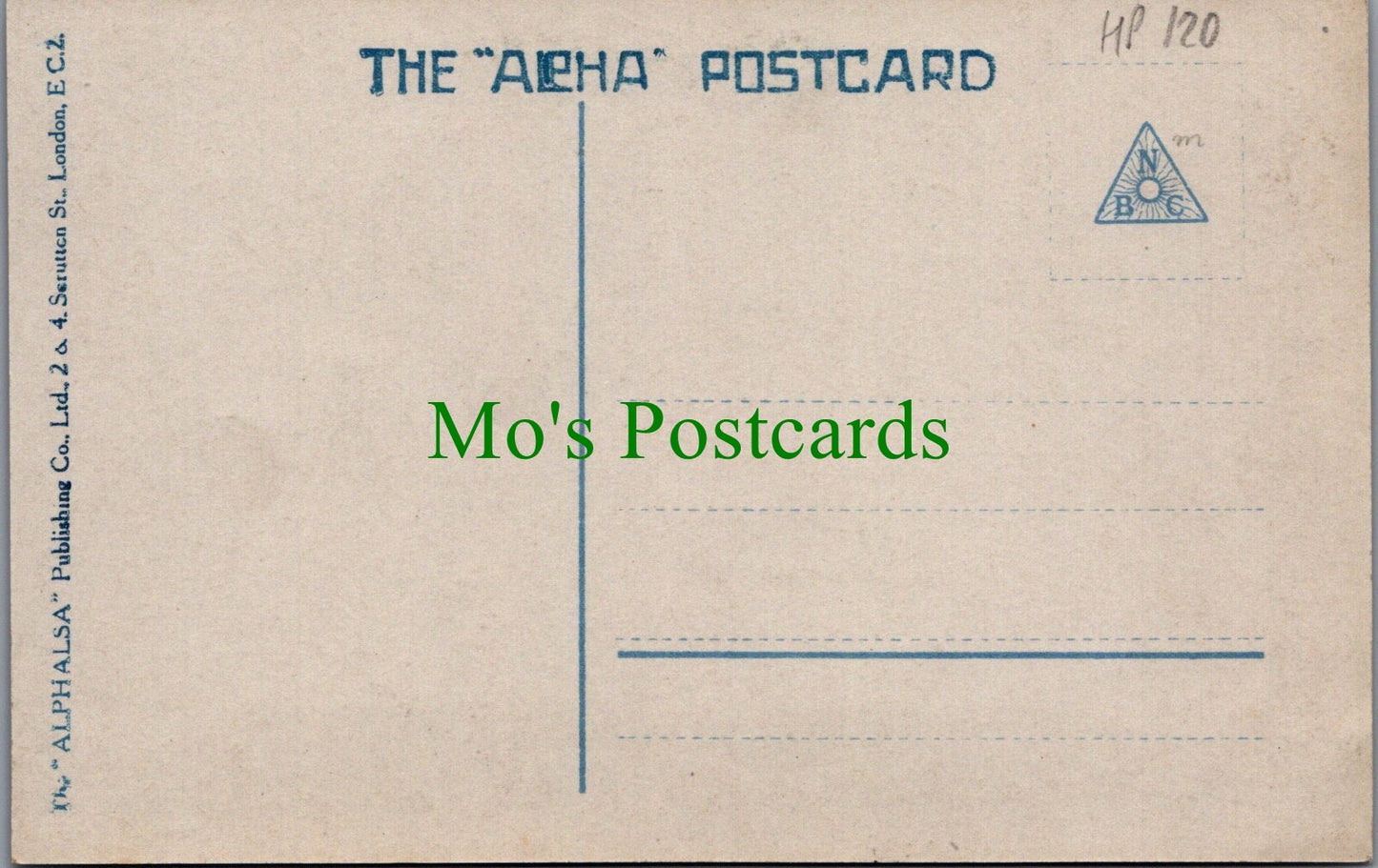 Children Postcard - Young Girl Sat on a Hand Cart HP120