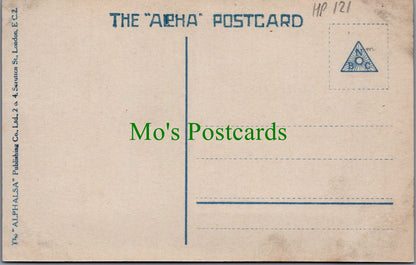 Children Postcard - Young Girl Stood Next To a Hand Cart HP121