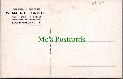 Netherlands Postcard - English Tea Room, Wemaer-De Groote, Sluis-Holland HP144