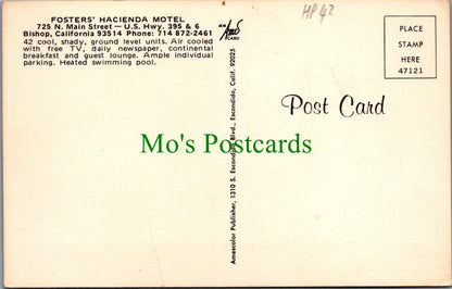 America Postcard - Fosters' Hacienda Motel, California  HP42