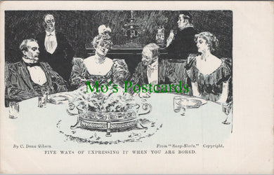 Snap-Shots Postcard - Comedy Cartoon & Sketches by C.Dana Gibson HP79