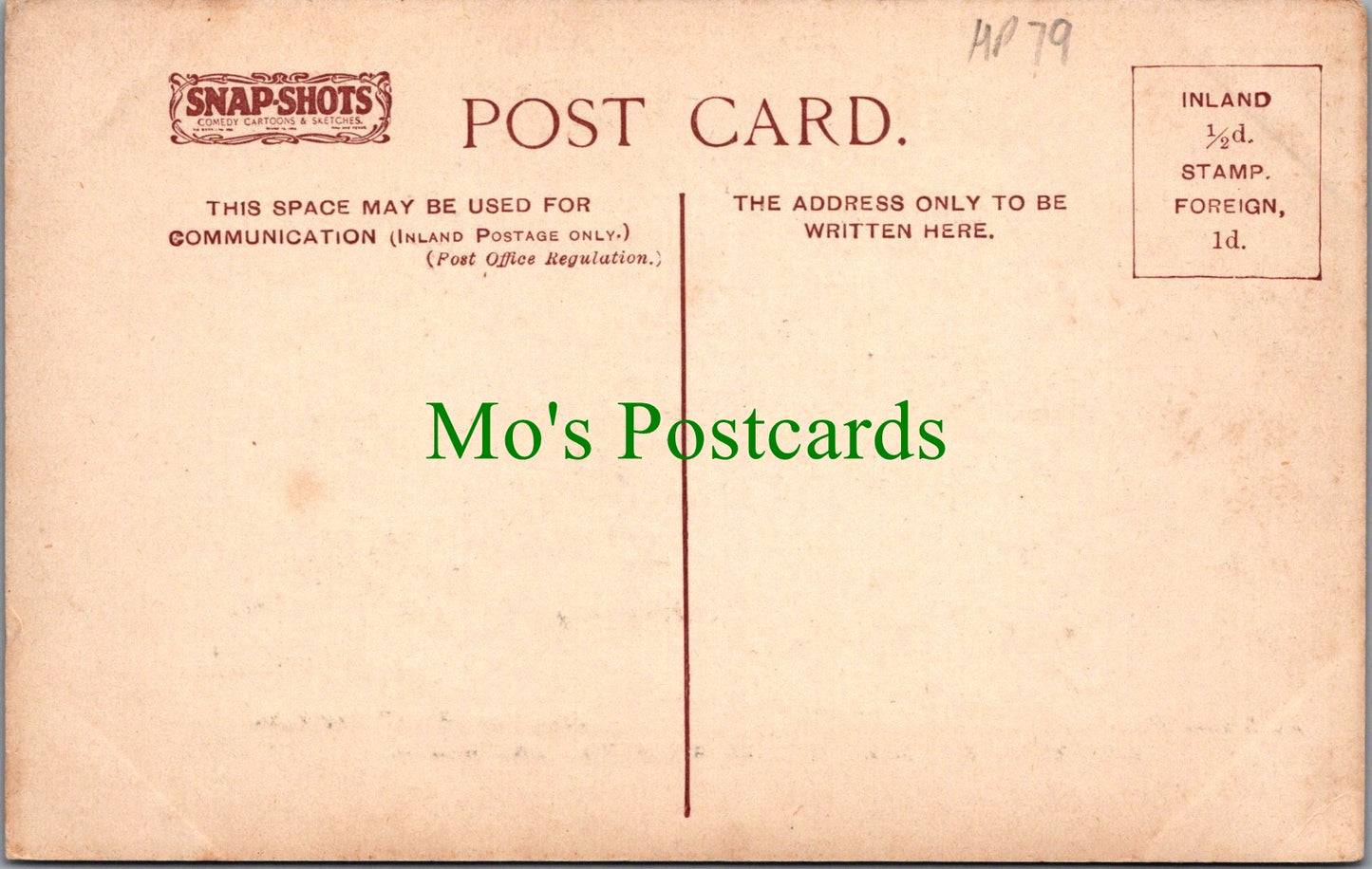 Snap-Shots Postcard - Comedy Cartoon & Sketches by C.Dana Gibson HP79