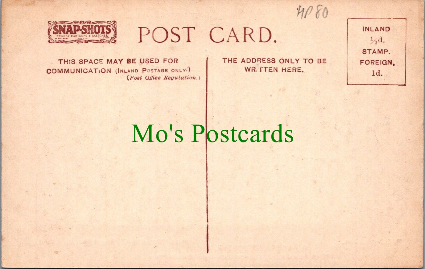 Snap-Shots Postcard - Comedy Cartoon & Sketches by C.Dana Gibson HP80