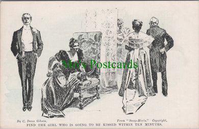 Snap-Shots Postcard - Comedy Cartoon & Sketches by C.Dana Gibson HP81
