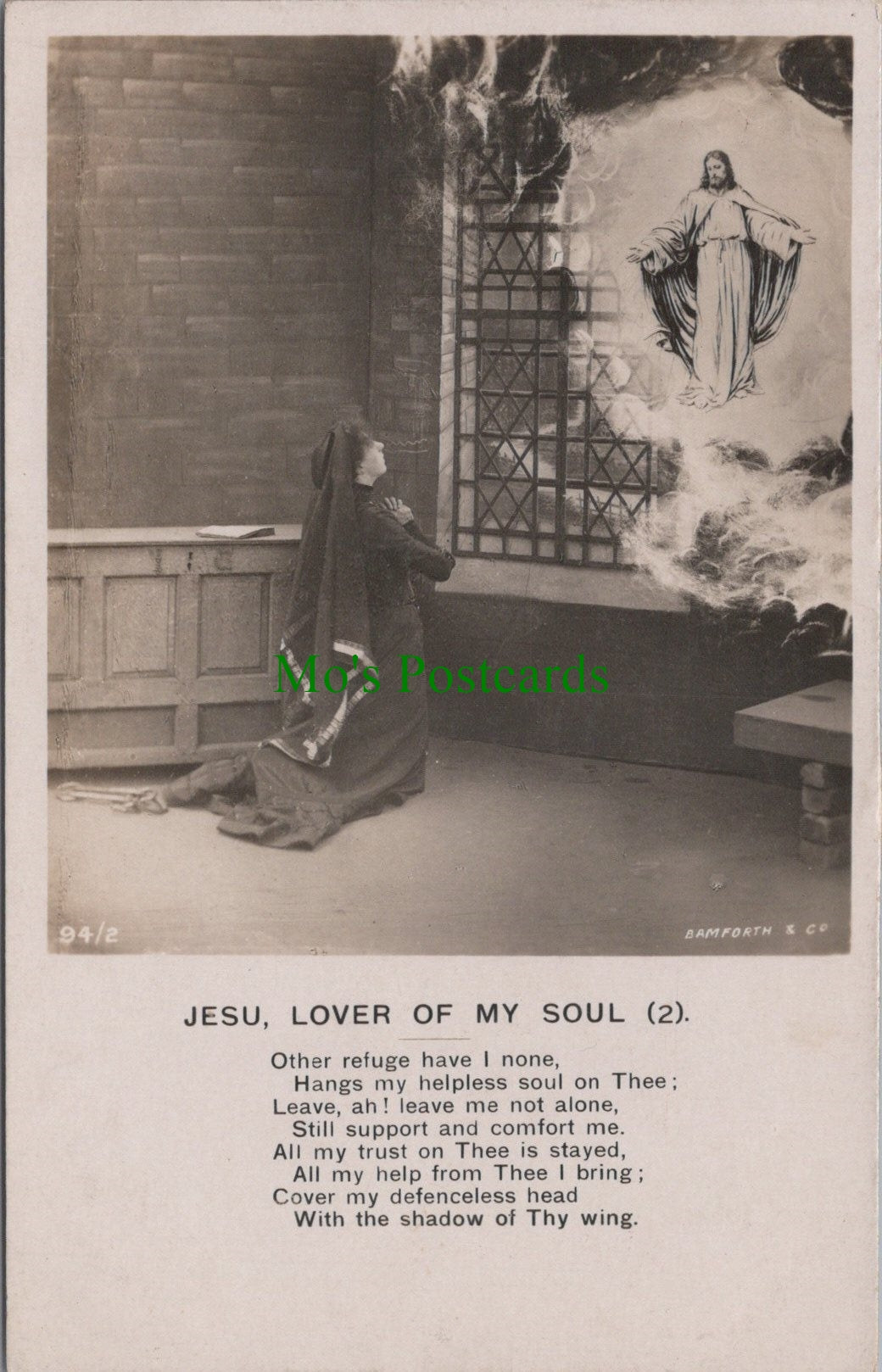 Music Postcard - Song Card - Jesu, Lover of My Soul (2) HP4