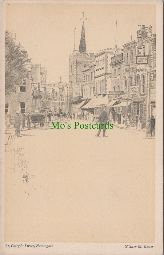 Kent Postcard - Canterbury, St George's Street, Newingate HP6