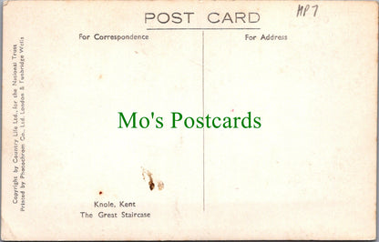Kent Postcard - Knole - The Great Staircase   HP7