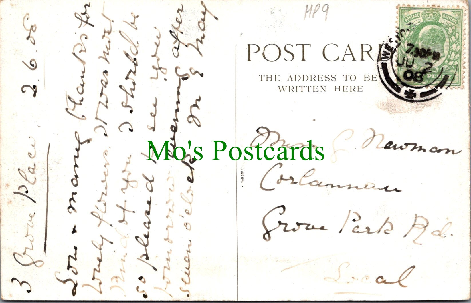 Somerset Postcard - Woodspring Priory, The Tower  HP9