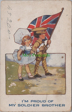 Military Postcard - I'm Proud of My Soldier Brother HP12