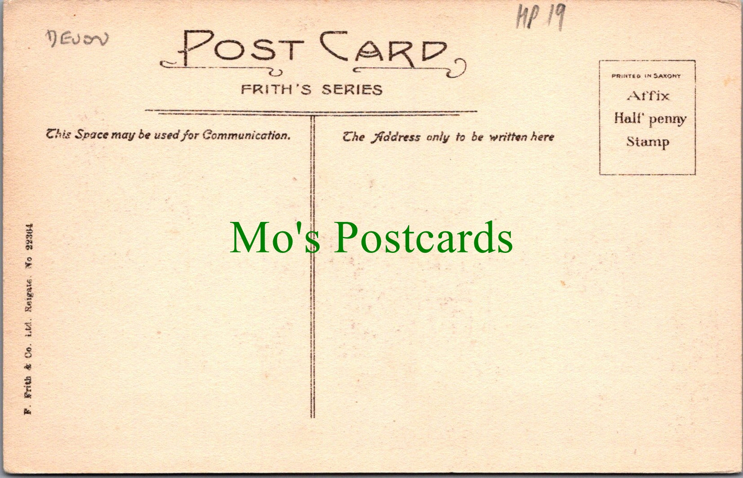 Devon Postcard - Plymouth Esplanade, "Drake" Statue  HP19