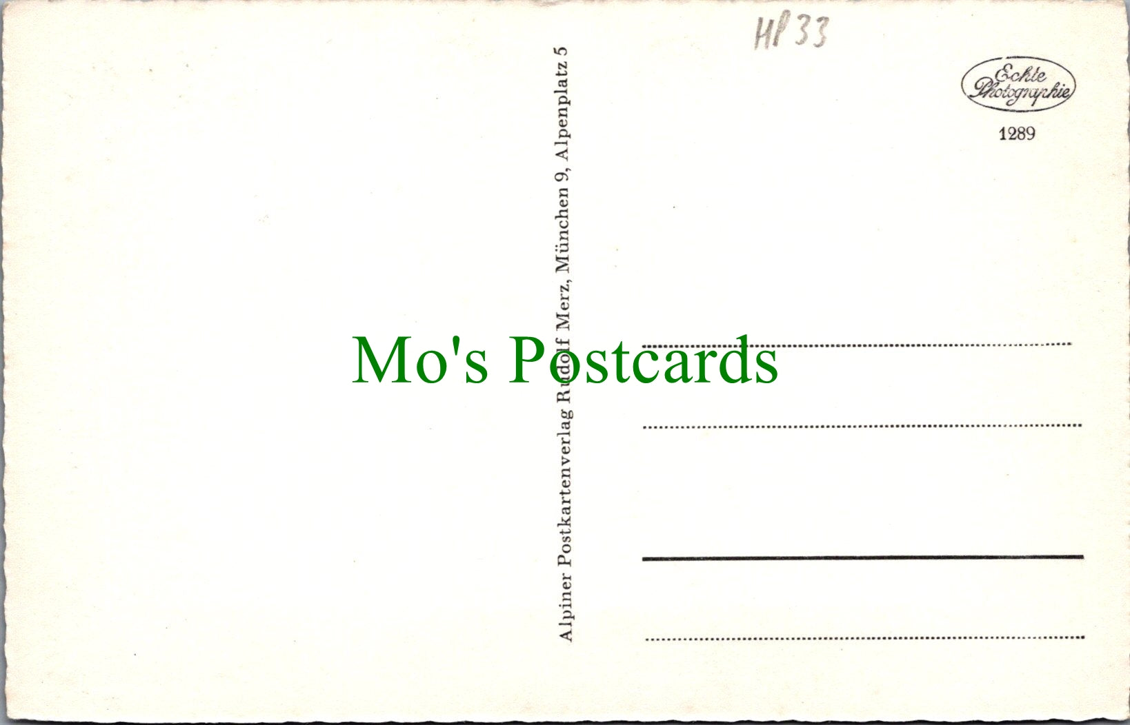 Germany Postcard - Ruhpolding, Taubensee  HP33