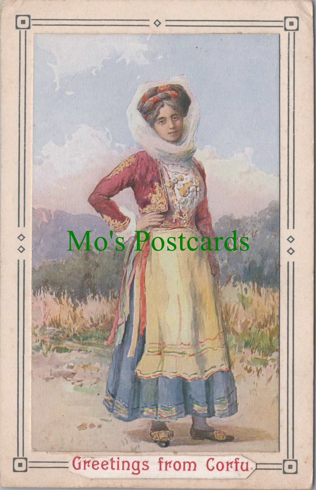 Greece Postcard - Greetings From Corfu SW12469