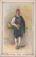 Load image into Gallery viewer, Greece Postcard - Greetings From Corfu SW12470
