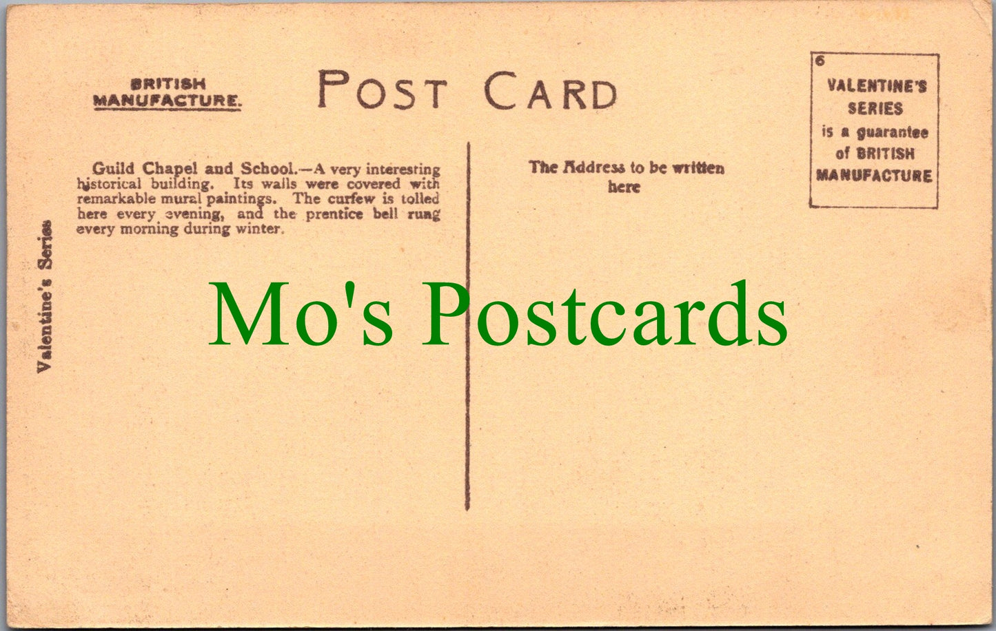 Warwickshire Postcard - Stratford-on-Avon Guild Chapel, and School  SW12486