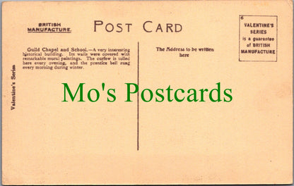 Warwickshire Postcard - Stratford-on-Avon Guild Chapel, and School  SW12486
