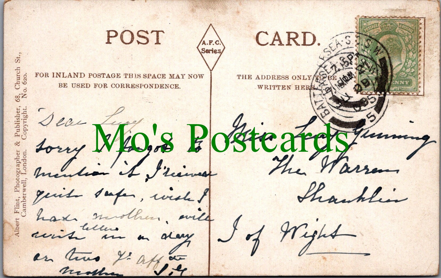 London Postcard - Sub Tropical Garden, Battersea Park  SW12495