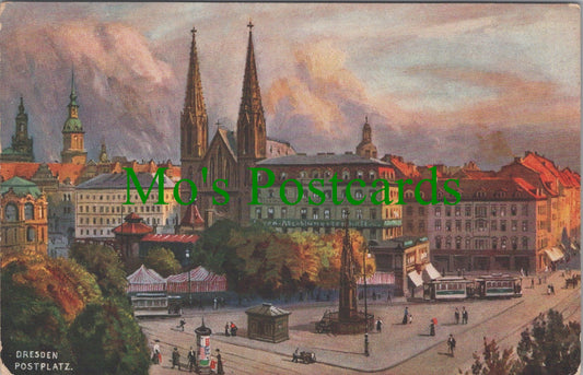 Germany Postcard - Dresden Postplatz SW12532