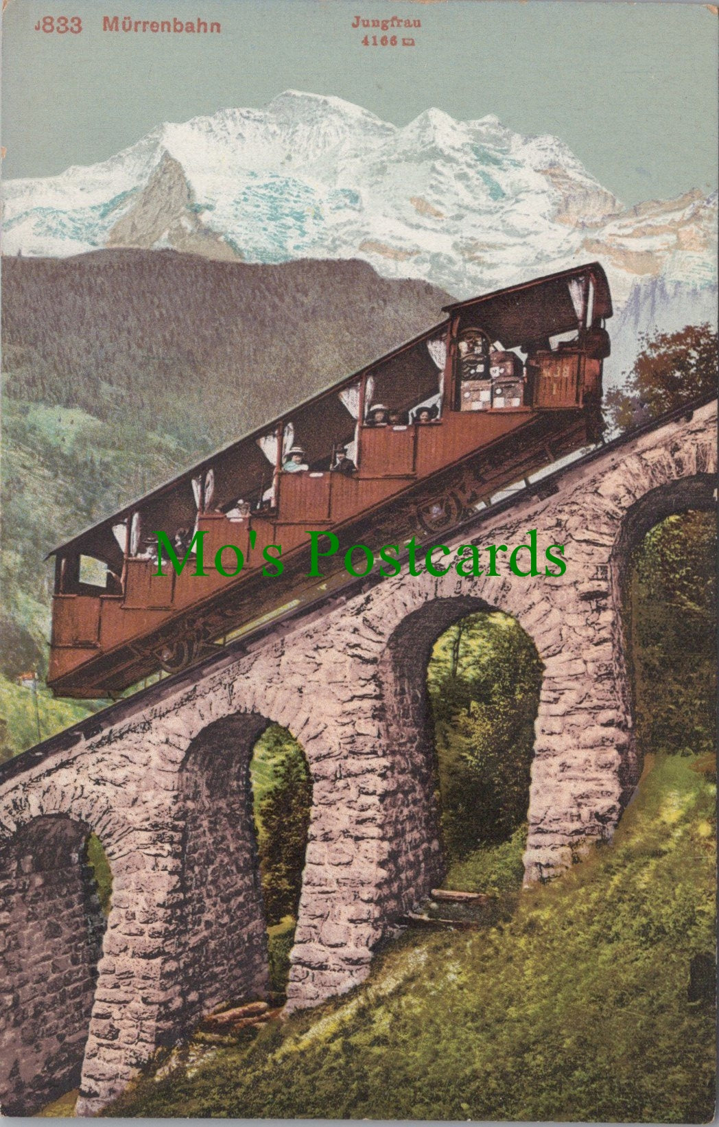 Switzerland Postcard - Murrenbahn, Jungfrau  SW12539